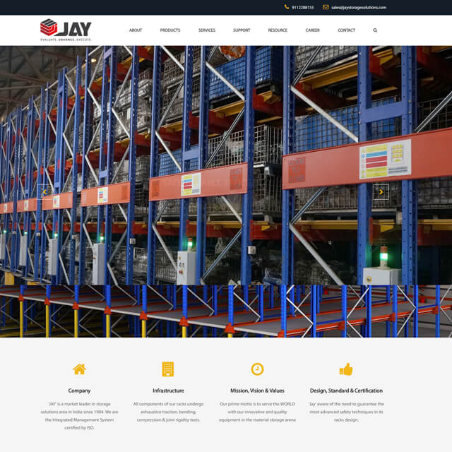 jaystorage-website design development