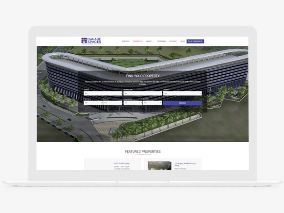 managespace website desing and development